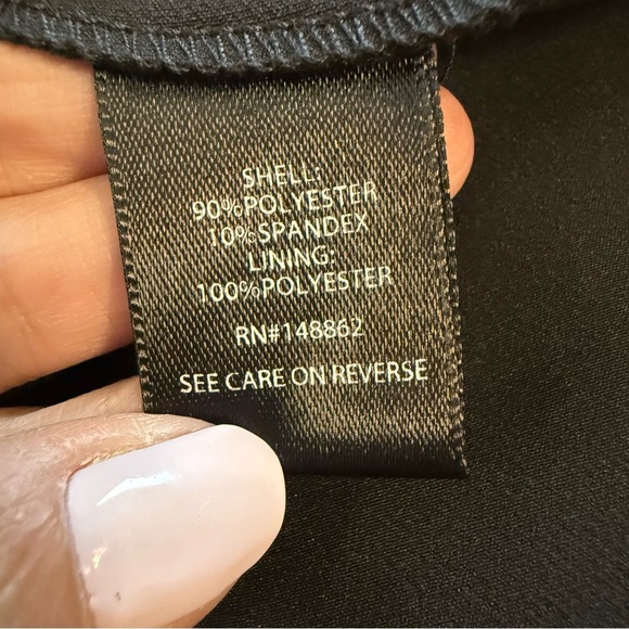 Torrid At The Knee Studio Refined Crepe Skater V Neck Black Dress Pockets Sze 22 - Picture 12 of 14